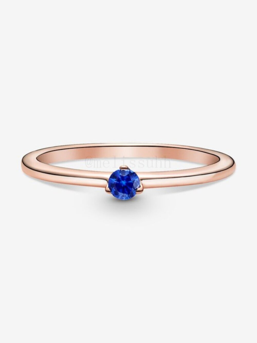 Pandora Stellar Blue Solitaire Ring - Picture 2 of 7